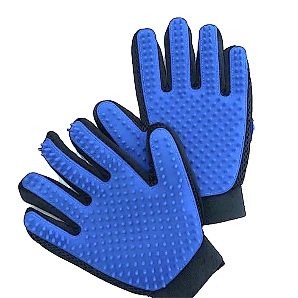 2 pet bathing brushing gloves | grooming gloves | pet grooming accessories